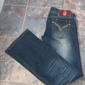 Remetee bootcut dark wash jeans